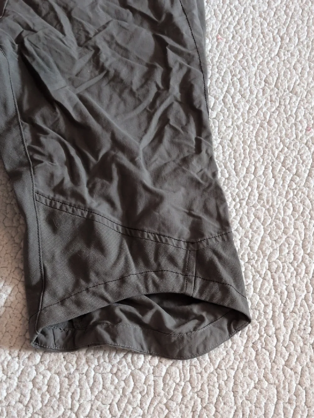 Spyder lace-up cropped capri military green shorts Gorpcore Hiking Athletic